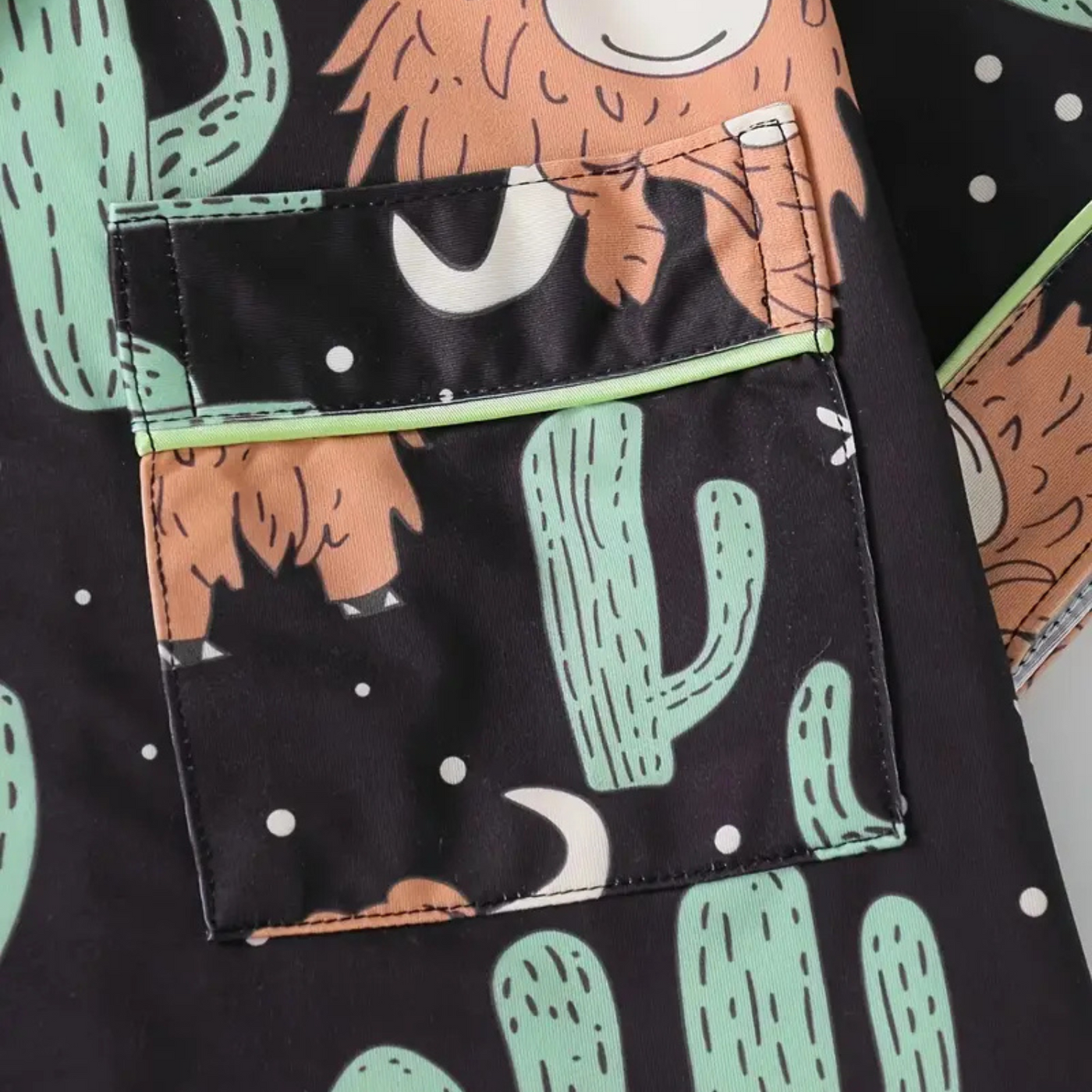 The Maple Boutique | Highland Cow Cactus Women's Pajama Set